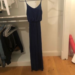 Lush navy maxi dress